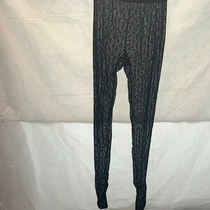 Black Patterned Leggings